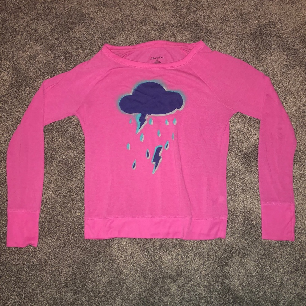 Pink thunderstorm pajamas